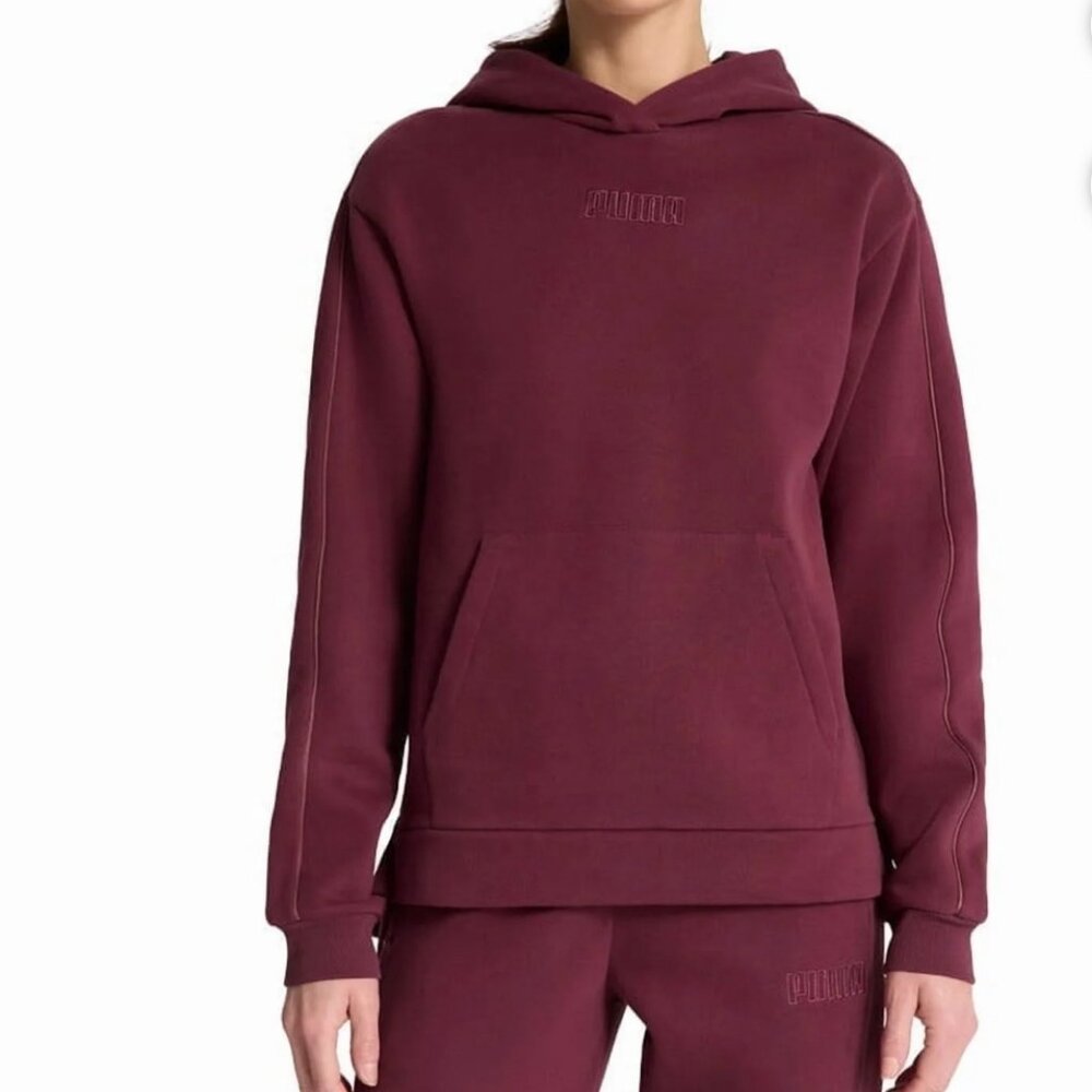 Puma Women`s Fleece Hoodie/Red/Size-XL, L, S/NWT